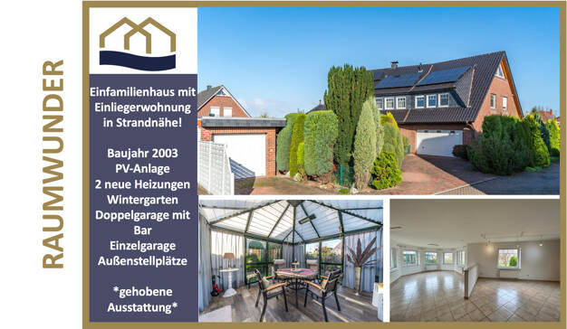 Einfamilienhaus zum Kauf 529.000 € 8 Zimmer 260,5 m² 943 m² Grundstück Burhave Butjadingen 26969