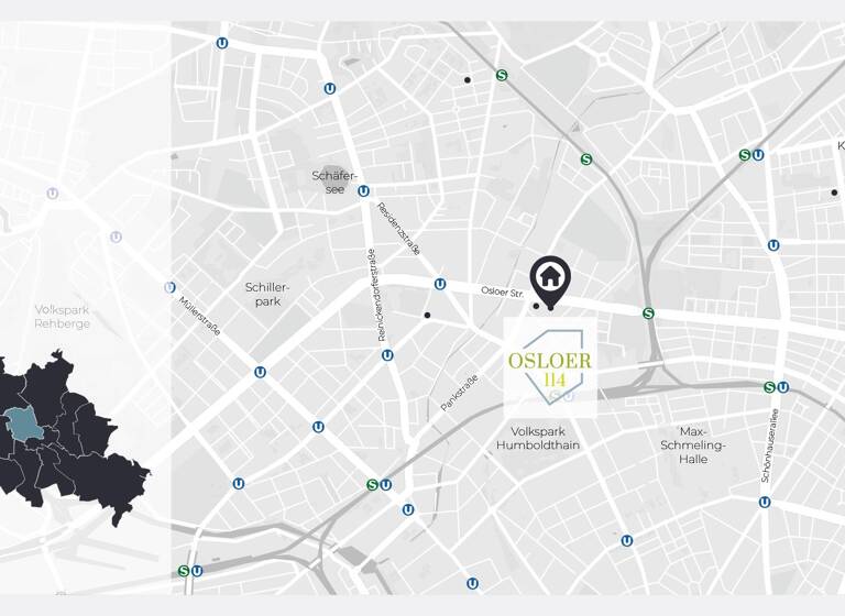 Wohnung zum Kauf provisionsfrei 212.400 € 2 Zimmer 67,1 m² 1. Geschoss Osloer Straße 114 Gesundbrunnen Berlin 13359