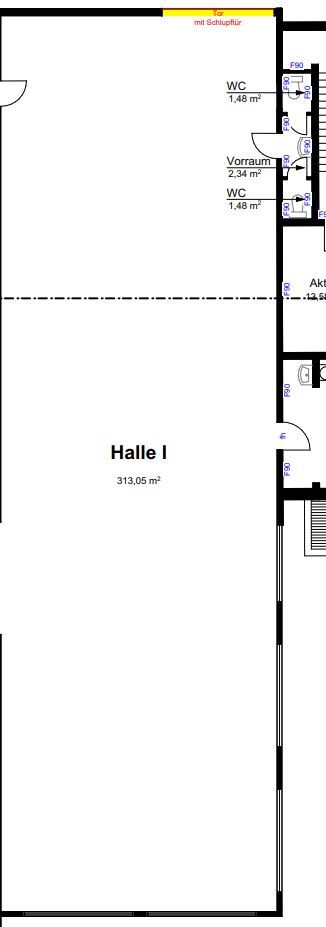 Lagerhalle zur Miete provisionsfrei 1.250 € 310 m²<br/>Lagerfläche Am Leveloh 3-7 Oberspockhövel Sprockhövel 45549