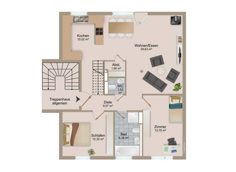 Wohnung zum Kauf 497.000 € 3 Zimmer 125 m² EG Kollnau Waldkirch 79183