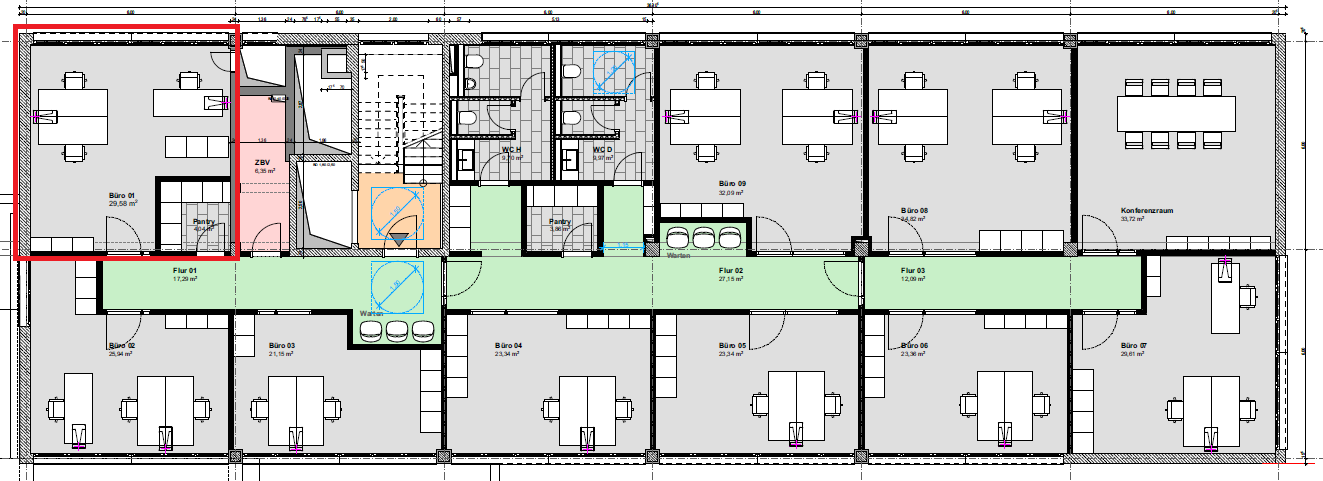 Bürofläche zur Miete provisionsfrei 891 € 1 Zimmer 44,5 m²<br/>Bürofläche Garstedt Norderstedt 22848