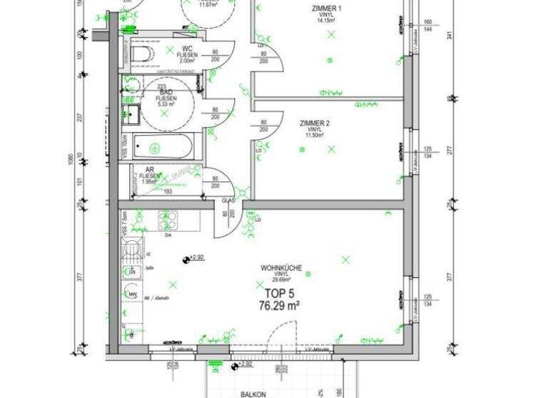 Wohnung zur Miete 687 € 3 Zimmer 76,3 m² Randegg 3263
