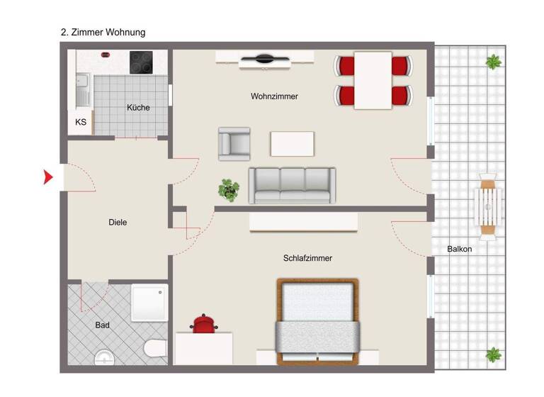Wohnung zum Kauf 139.000 € 2 Zimmer 46 m² Haidenhof-Süd Passau 94036