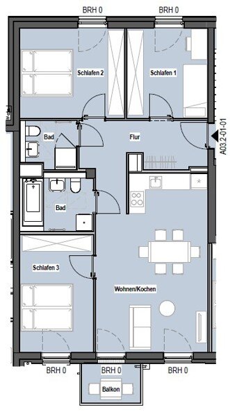 Wohnung zur Miete 1.154 € 4 Zimmer 84,8 m²<br/>Wohnfläche 1.<br/>Geschoss 01.02.2025<br/>Verfügbarkeit Amely-Bölte-Straße 10 Wilsdruffer Vorstadt (Ostra-Allee) Dresden-Wilsdruffer Vorstadt 01067