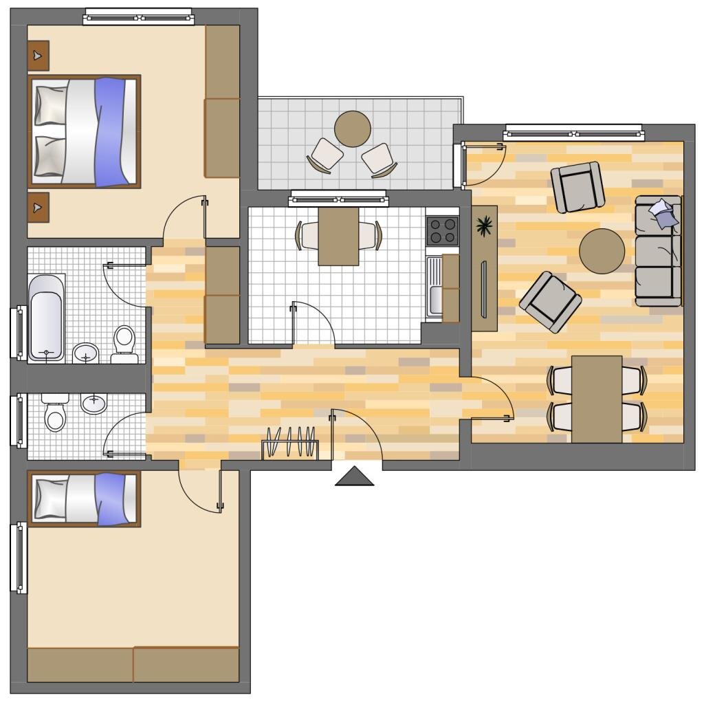 Wohnung zur Miete 829 € 3 Zimmer 82 m²<br/>Wohnfläche 3.<br/>Geschoss Stendaler Straße 3 West Ratingen 40880