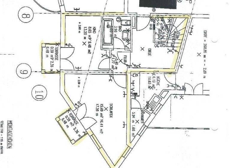 Wohnung zur Miete 1.100 € 3 Zimmer 82 m² 1. Geschoss frei ab 01.02.2026 Niedernhausen 65527