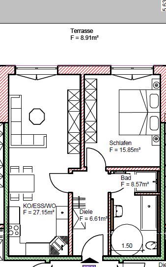 Wohnung zur Miete 740 € 2 Zimmer 67,1 m²<br/>Wohnfläche EG<br/>Geschoss ab sofort<br/>Verfügbarkeit Birkenweg 3 Stephansposching Stephansposching 94569