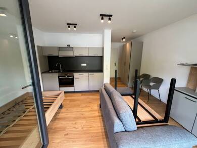 Terrassenwohnung zur Miete 515 € 1 Zimmer 26 m² EG frei ab sofort Am historischen Lokschuppen 16 Stadtpark / Stadtgrenze 20 Fürth 90762
