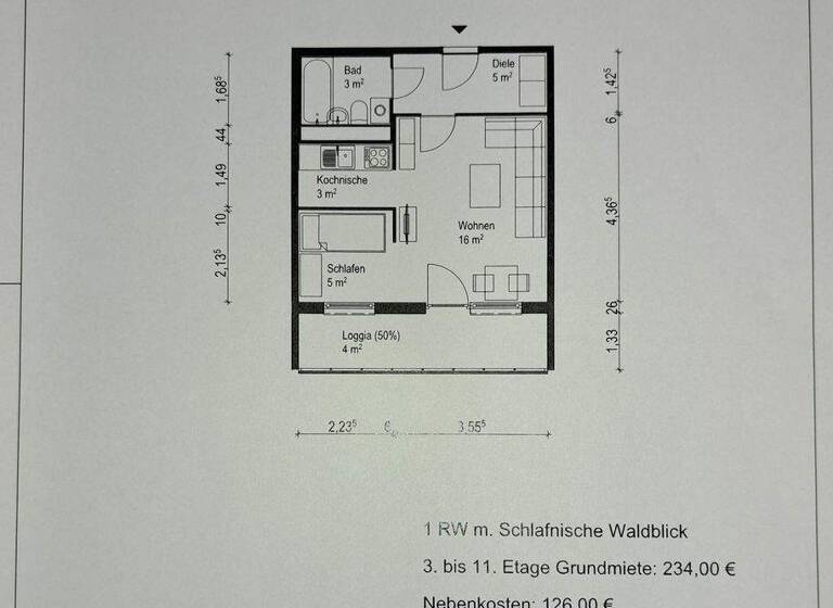 Studio zur Miete 234 € 1 Zimmer 36 m² frei ab sofort Stadtbadstr. 36 Thalheim/Erzgebirge 09380