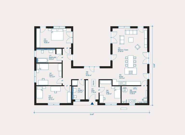 Bungalow zum Kauf - Erstbezug provisionsfrei 616.368 € 5 Zimmer 171,6 m² 1.020 m² Grundstück Blankenfelde Mahlow Blankenfelde 15827
