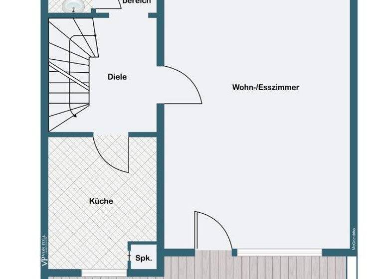 Reihenmittelhaus zum Kauf 1.250.000 € 6,5 Zimmer 135,8 m² 250 m² Grundstück Dornbusch Frankfurt am Main 60431