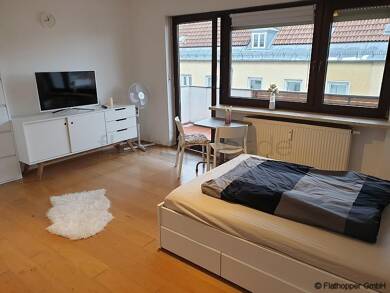 Wohnung zur Miete Wohnen auf Zeit 1.120 € 1 Zimmer 35 m² frei ab 01.10.2025 Innenstadt Rosenheim 83022