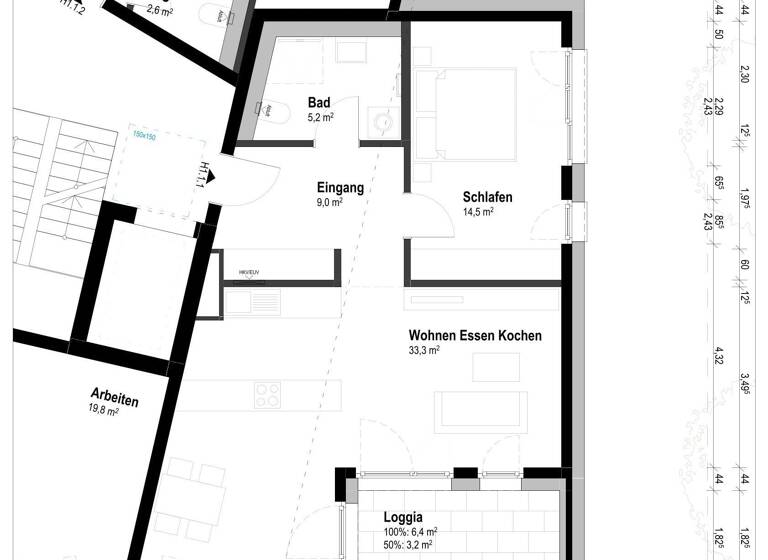 Wohnung zum Kauf provisionsfrei 391.200 € 2 Zimmer 65,2 m²<br/>Wohnfläche Ludwigsfeld Neu-Ulm 89231