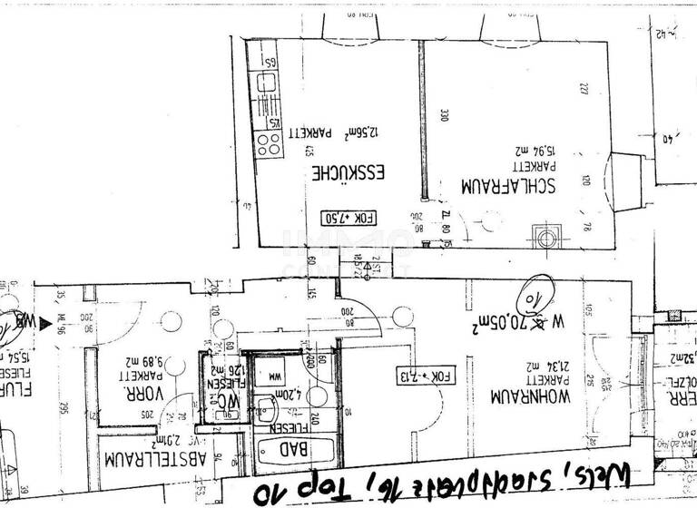 Wohnung zur Miete 593 € 2 Zimmer 70,1 m² Grabenhof Wels 4600