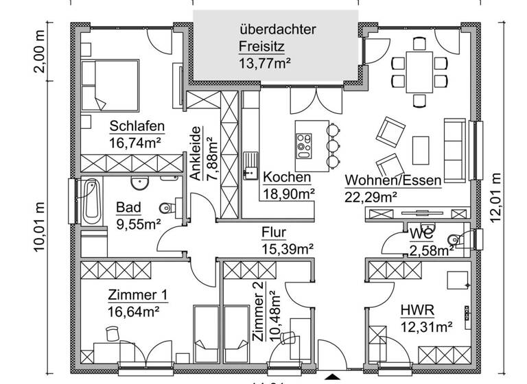 Bungalow zum Kauf 249.000 € 4 Zimmer 128 m² 700 m² Grundstück Neu-Vehlefanz Oberkrämer 16727