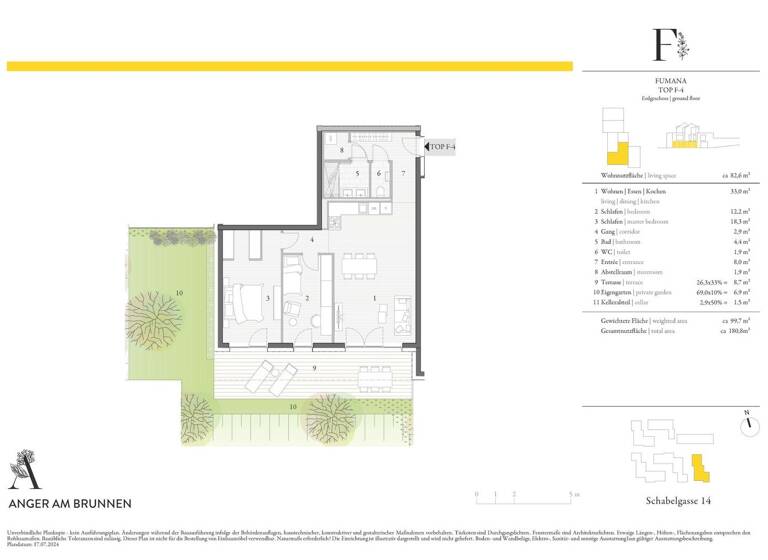Wohnung zum Kauf - Erstbezug 364.000 € 3 Zimmer EG Hollabrunn 2020