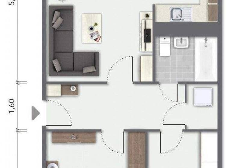 Wohnung zur Miete 518 € 3 Zimmer 70 m² 3. Geschoss M.-A.-Nexö-Weg 18 Innenstadt Gera 07546