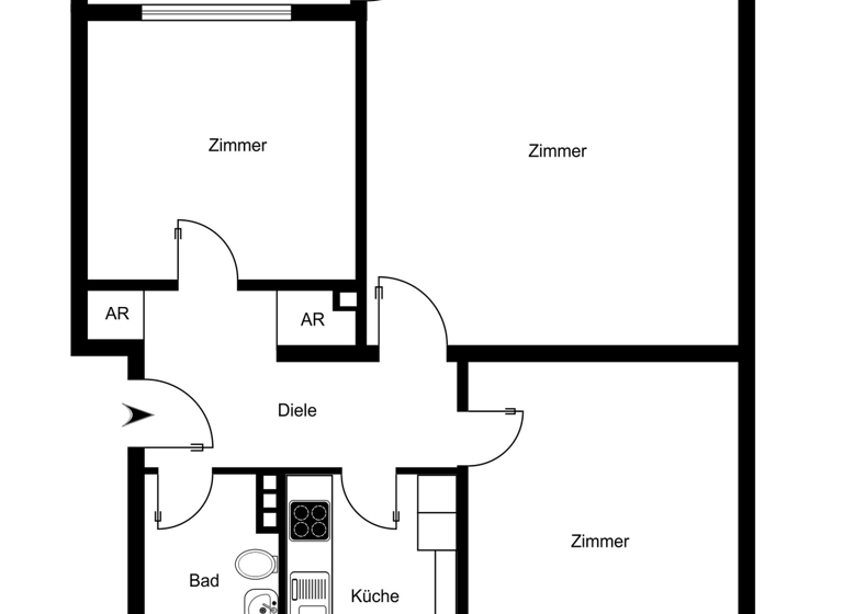 Wohnung zum Kauf 299.000 € 3 Zimmer 73,9 m² Lankwitz Berlin 12247