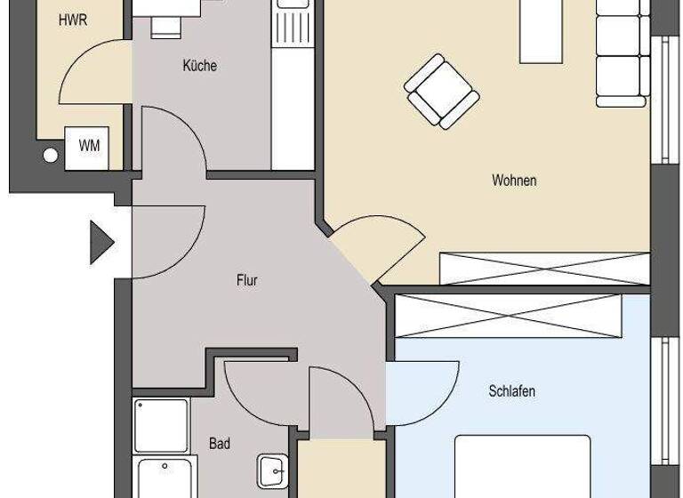 Wohnung zum Kauf 179.000 € 2 Zimmer 66 m² EG Wildeshausen 27793