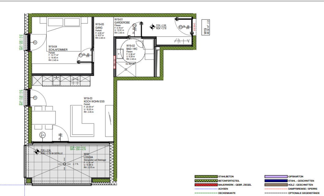 Wohnung zur Miete 690 € 2 Zimmer 49,3 m²<br/>Wohnfläche 1.<br/>Geschoss 01.01.2025<br/>Verfügbarkeit Rohrbach 70f Dornbirn 6850