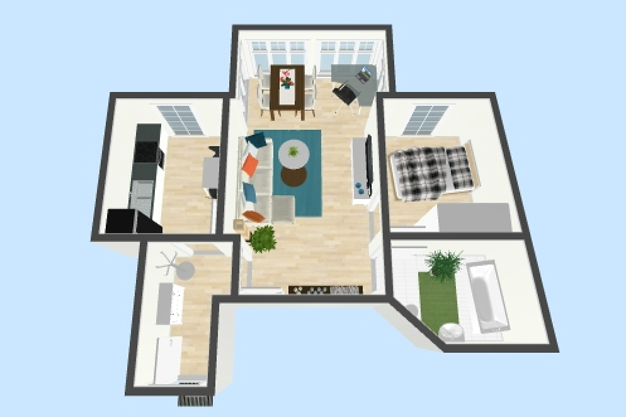 Wohnung zur Miete 500 € 2 Zimmer 59 m² 1. Geschoss frei ab sofort Rüssenstraße 19 Wahlbezirk 12 Suhl 98527