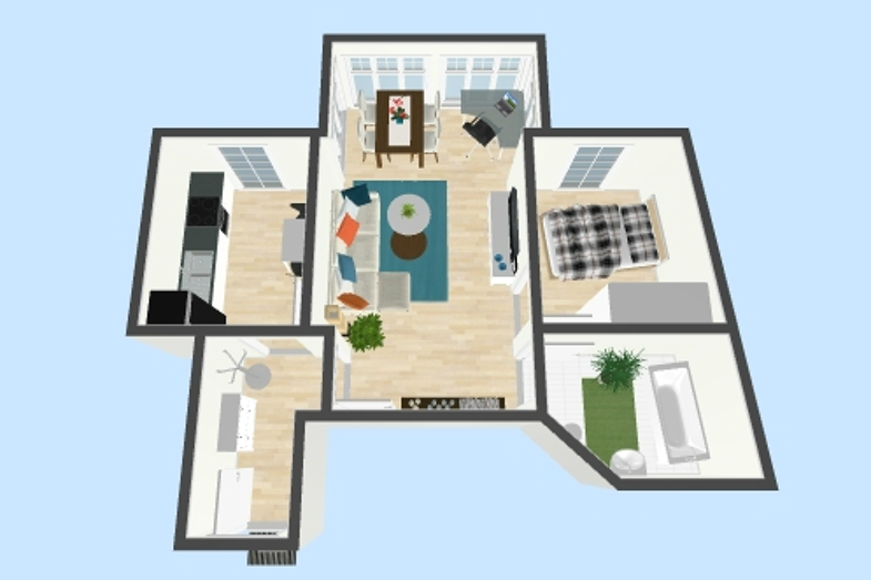Wohnung zur Miete 500 € 2 Zimmer 59 m² 1. Geschoss frei ab sofort Rüssenstraße 19 Wahlbezirk 12 Suhl 98527
