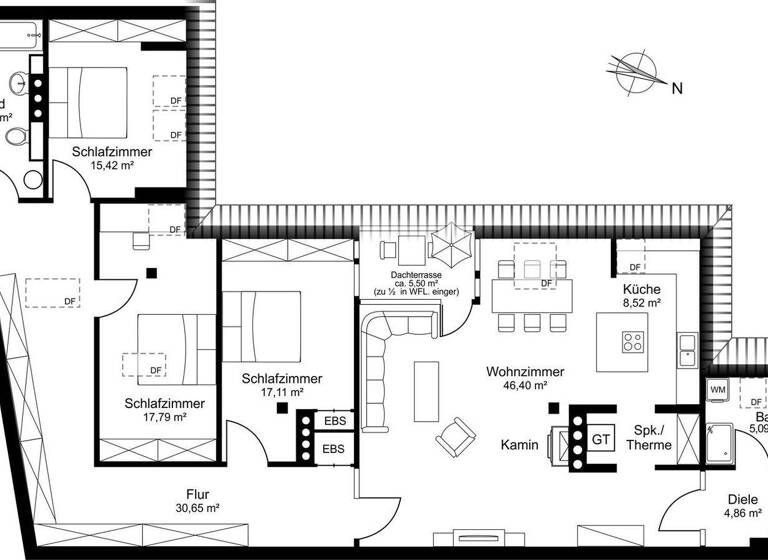 Wohnung zum Kauf 1.749.000 € 4 Zimmer 154,4 m² 5. Geschoss frei ab sofort Ludwigsvorstadt-Isarvorstadt München 80469