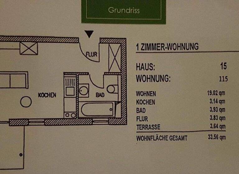 Wohnung zur Miete 450 € 1,5 Zimmer 34 m² EG frei ab 01.05.2026 In der Musel 27 Bad Urach 72574