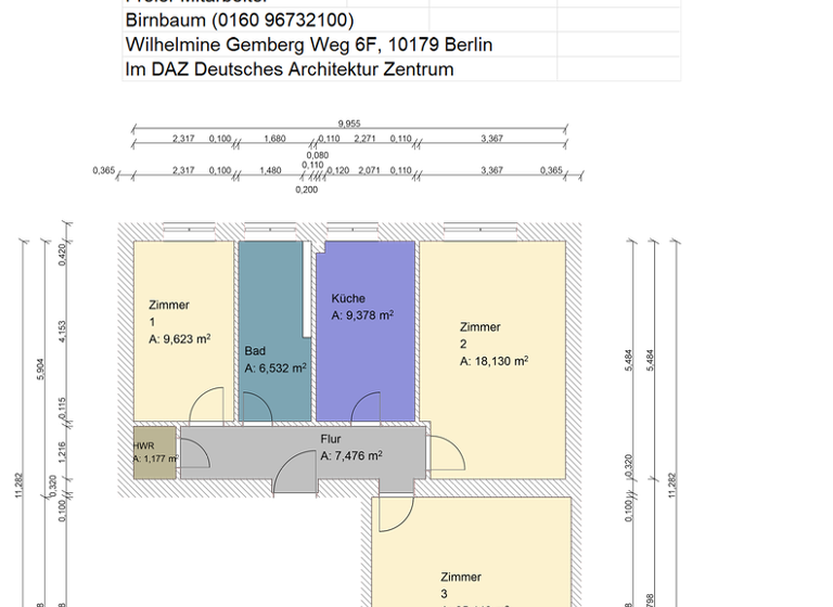 Wohnung zum Kauf 599.000 € 2,5 Zimmer 80,6 m² 1. Geschoss Charlottenburg Berlin 10627