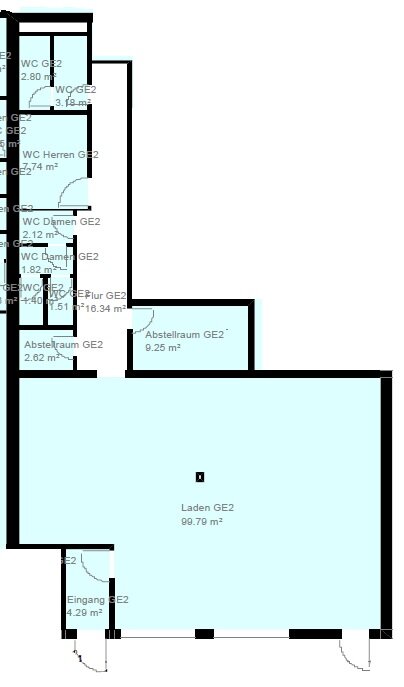 Laden zur Miete 1.250 € 99,8 m²<br/>Verkaufsfläche Edewecht Edewecht 26188