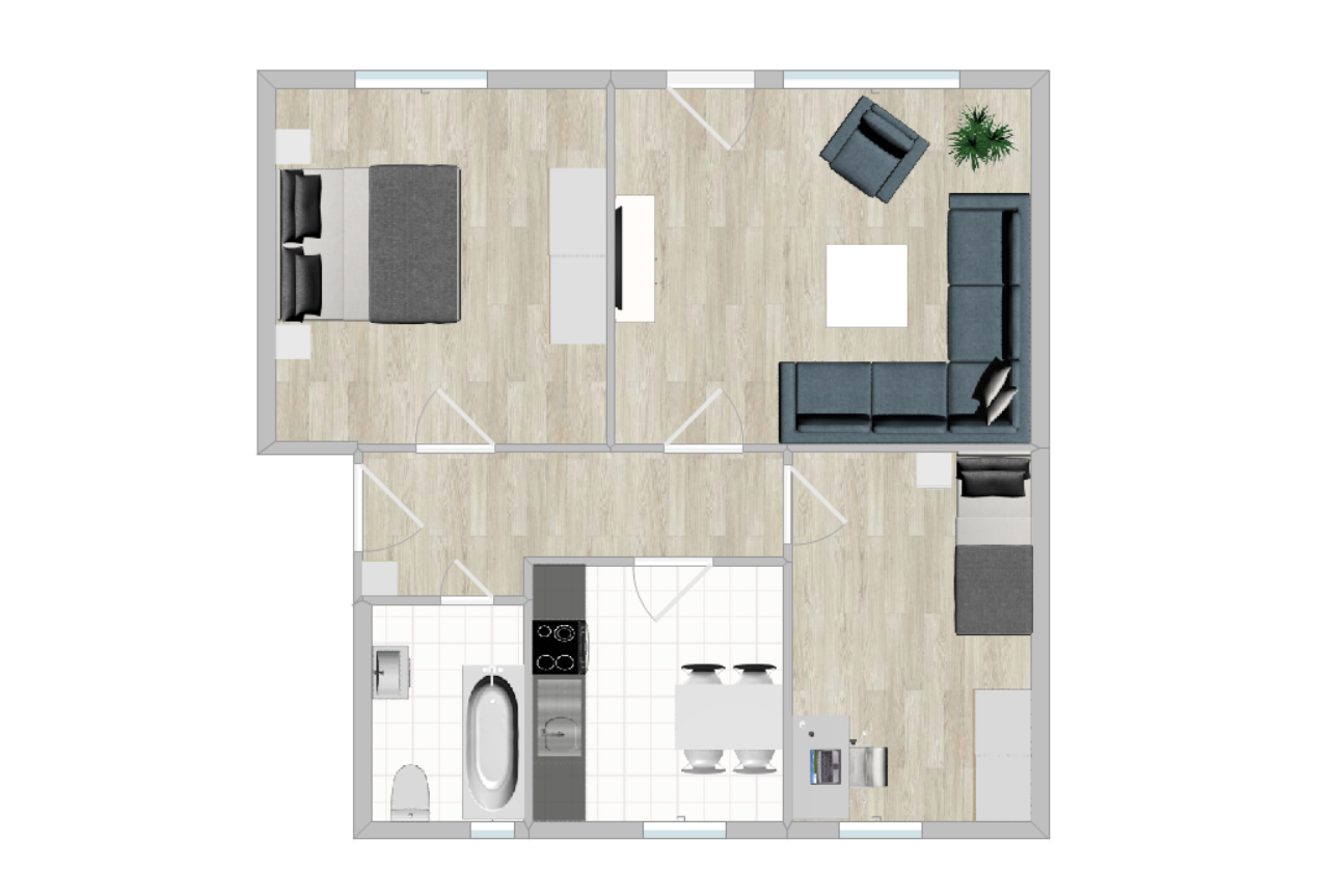 Wohnung zur Miete 590 € 3 Zimmer 66,8 m²<br/>Wohnfläche 01.01.2025<br/>Verfügbarkeit Hahler Weg 47 Hahle Stade 21682