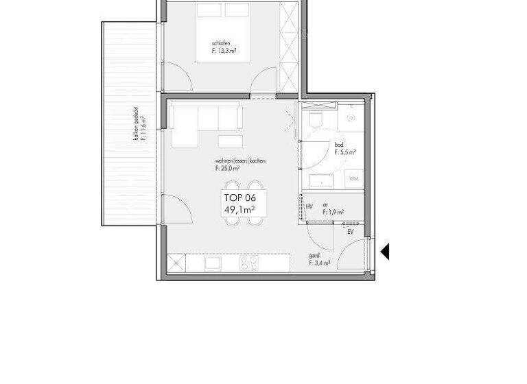 Wohnung zum Kauf - Erstbezug 465.000 € 2 Zimmer 49,1 m² 2. Geschoss Innsbruck 6020