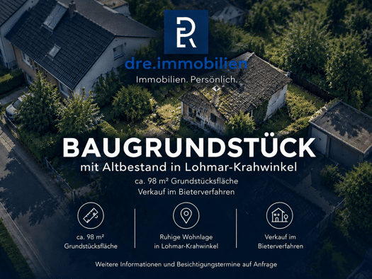 Grundstück zum Kauf 98 m² Grundstück Krahwinkel Lohmar 53797