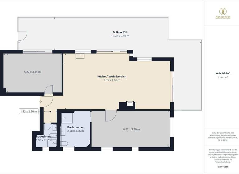 Wohnung zum Kauf 850.000 € 3 Zimmer 137 m² Bad Aibling 83043