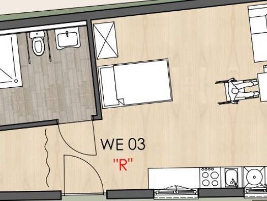 Wohnung zur Miete 490 € 1 Zimmer 44,5 m² frei ab sofort Osthofen 67574