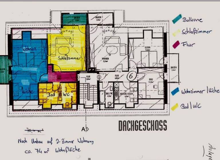 Wohnung zum Kauf provisionsfrei 235.000 € 2 Zimmer 74 m² 2. Geschoss frei ab sofort Trostberg 83308