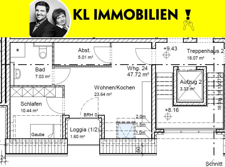 Wohnung zur Miete 549 € 2 Zimmer 47,7 m²<br/>Wohnfläche Postweg 16 Sterkrade - Mitte Oberhausen 46145