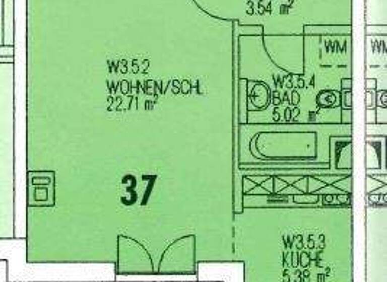 Studio zum Kauf 110.000 € 1 Zimmer 36,6 m² frei ab sofort Andreasvorstadt Erfurt 99089