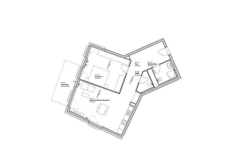 Terrassenwohnung zur Miete 1.400 € 2 Zimmer 80,2 m²<br/>Wohnfläche 1.<br/>Geschoss Völklinger Straße 34 Käfertal Mannheim 68309