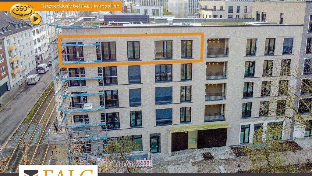 Wohnung zum Kauf - Erstbezug 579.000 € 2 Zimmer 49,6 m² 4. Geschoss Völklinger Straße 2 Unterbilk Düsseldorf 40219
