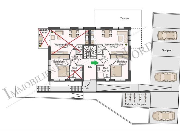 Wohnung zur Miete 765 € 2 Zimmer 52,8 m² Reinfeld 23858