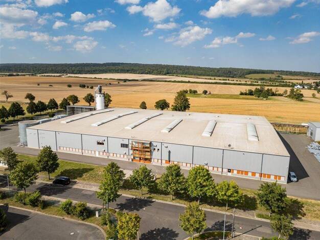 Produktionshalle zur Miete 8.560 m² Lagerfläche teilbar ab 1.900 m² Im Straßfeld 2 Behringen Hörselberg-Hainich 99820