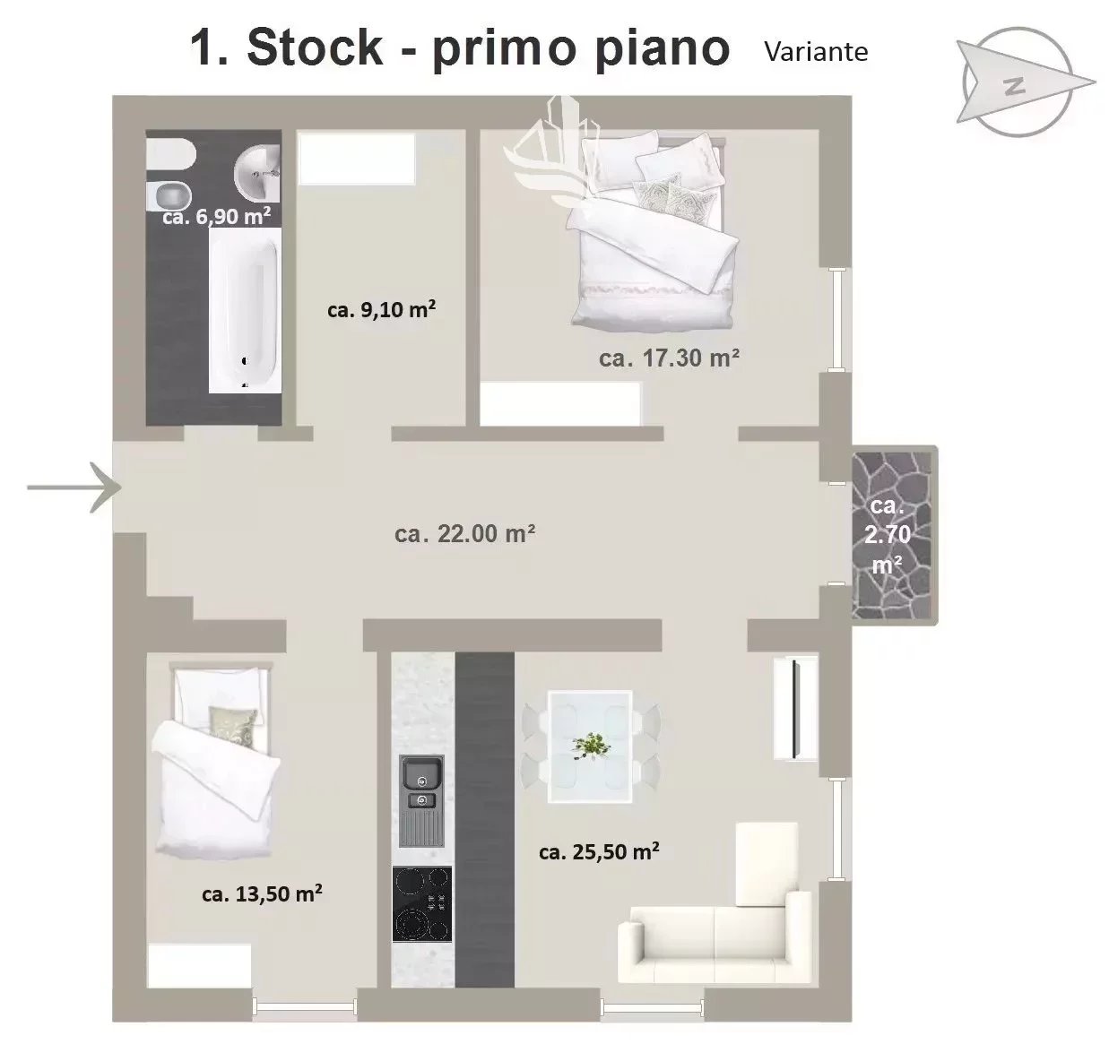 Studio zum Kauf 243.000 € 3 Zimmer 165 m²<br/>Wohnfläche 1.<br/>Geschoss Salurn 39040