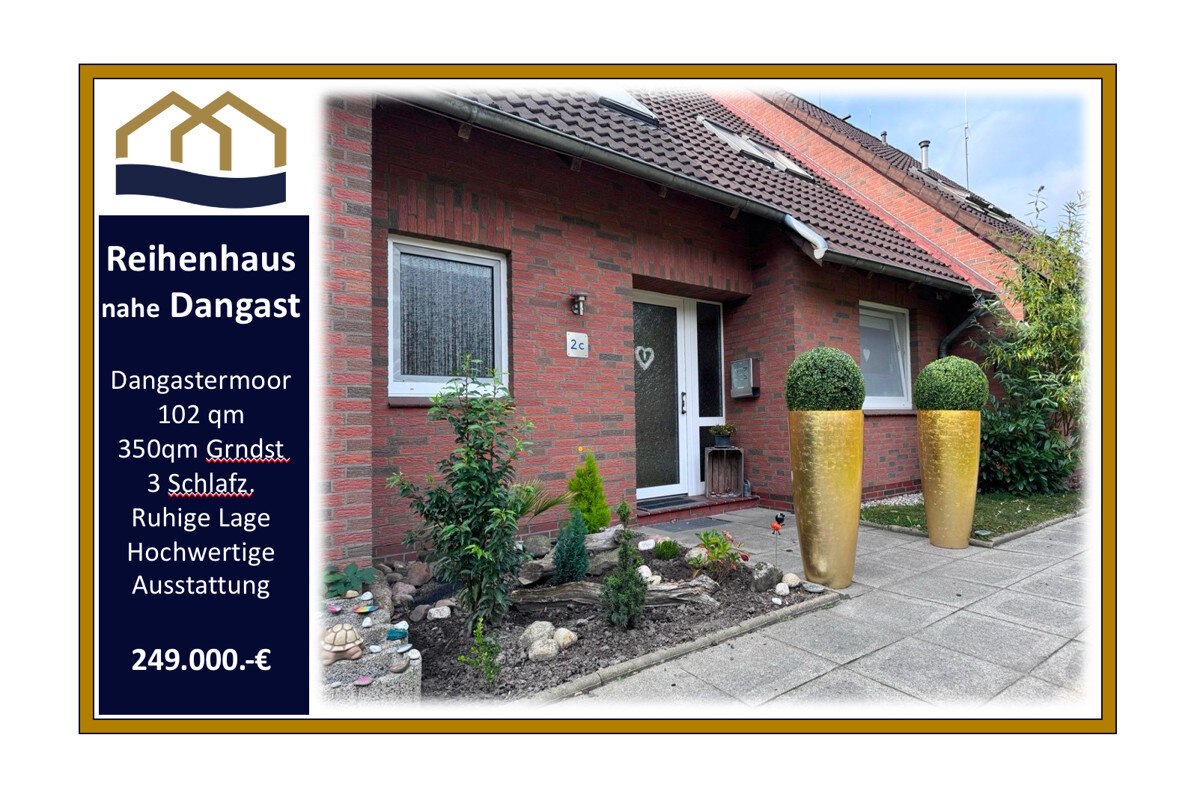 Reihenmittelhaus zum Kauf 249.900 € 4 Zimmer 102 m²<br/>Wohnfläche 350 m²<br/>Grundstück Dangastermoor Varel / Dangastermoor 26316