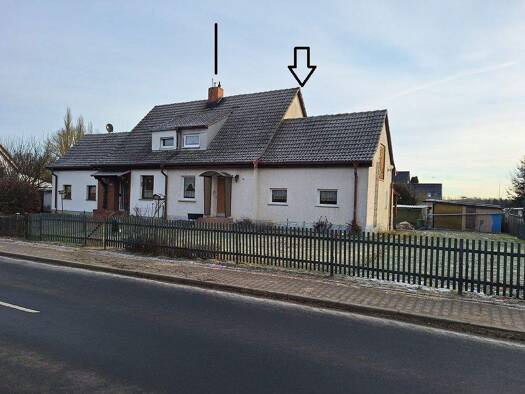 Doppelhaushälfte zum Kauf 53.000 € 4 Zimmer 81 m² 504 m² Grundstück frei ab sofort Schwaneberg 65 a Schmölln Randowtal 17291