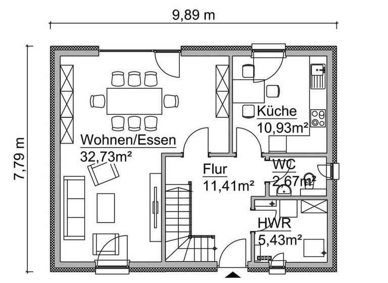 Haus zum Kauf 219.800 € 4 Zimmer 121 m² 728 m² Grundstück Kargow 17192