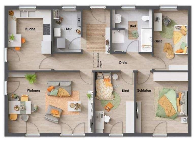 Bungalow zum Kauf provisionsfrei 223.890 € 4 Zimmer 108,4 m² Gottmannsförde Brüsewitz 19071