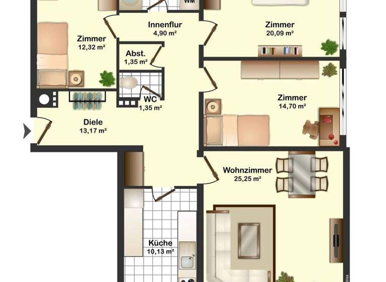 Wohnung zum Kauf 330.000 € 4 Zimmer 107,6 m² Erl 6343