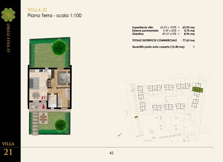 Doppelhaushälfte zum Kauf 375.000 € 3 Zimmer 63,9 m² 150 m² Grundstück Viale Michelangelo 150 Desenzano del Garda 25015