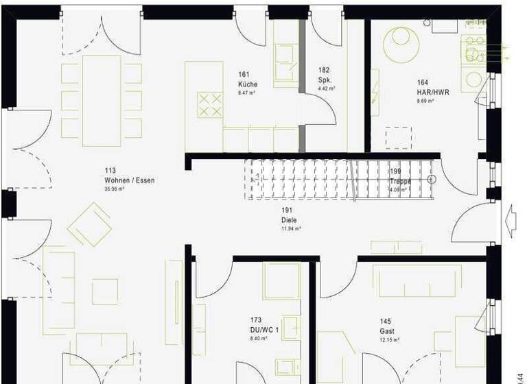 Einfamilienhaus zum Kauf - Erstbezug provisionsfrei 552.000 € 6 Zimmer 185 m² 700 m² Grundstück Böhlen 04564